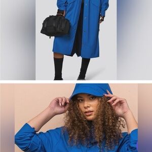 Blue Long Coat with Hood